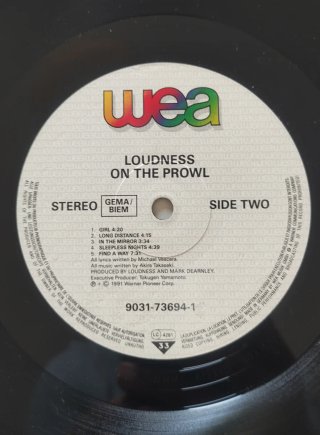 Vinilo Loudness - On The Prowl