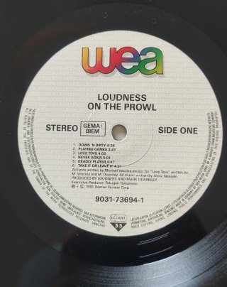 Vinilo Loudness - On The Prowl