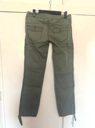 Pantalones cargo verdes mujer