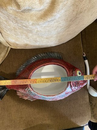 Terrina Peixe Bordallo Pinheiro Cerâmica