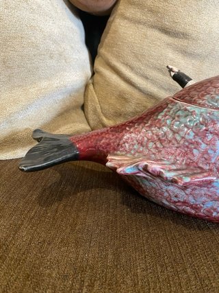 Terrina Peixe Bordallo Pinheiro Cerâmica
