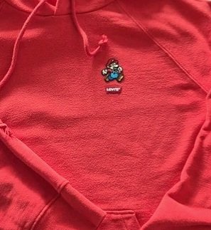 Sudadera Levi's Mario Bros Roja con Capucha