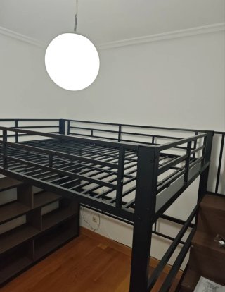Cama alta matrimonial con escalera!
