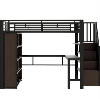Cama alta matrimonial con escalera!