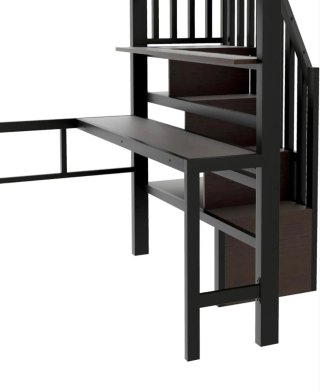 Cama alta matrimonial con escalera!