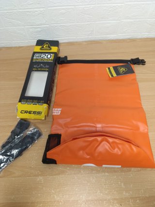 Bolsa estanca Cressi 20L naranja