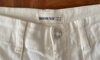 Pantalón cargo ancho blanco roto Brownie
