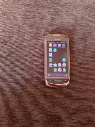 Móvil Nokia C7 Táctil Plata ¡Funciona!