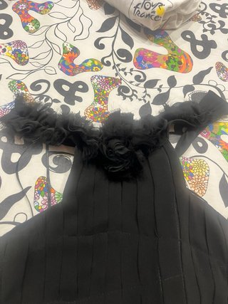 Vestido fiesta cuello cerrado