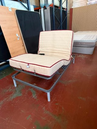 Cama articulada y colchón látex 105x190