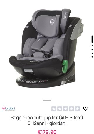 Seggiolino auto Giordani Jupiter i-Size
