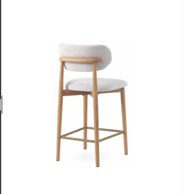 Set di 2 sgabelli bianchi nordici