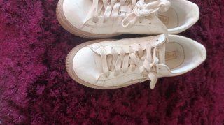 Zapatillas Puma Beige/Blanco
