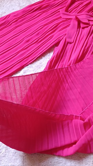 Mono Plisado Rosa Fucsia Made in Italy Talla única