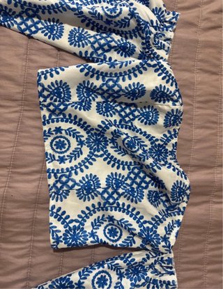 Top Veraniego Azul y Blanco