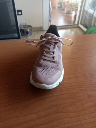 Zapatillas deportivas mujer rosa y blanco