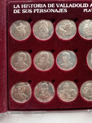 Lote Medallas Historia Valladolid Plata 925
