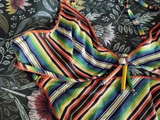 Bikini rayas naranja y amarillo