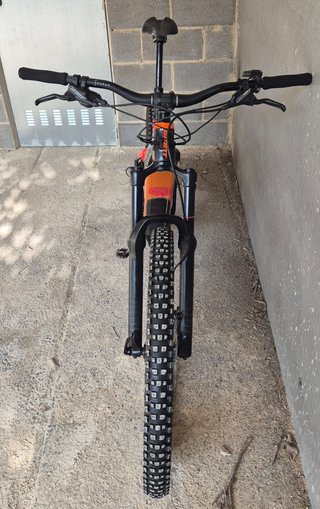 Bicicleta Eléctrica Giant Trance E+ Naranja