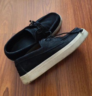 Zapatos náuticos de piel azul marino