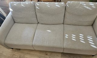 Sofá Ikea ANGERSBY 3 plazas tela gris