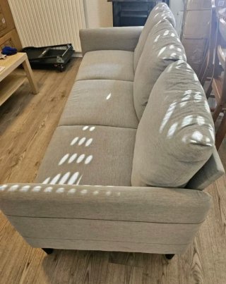 Sofá Ikea ANGERSBY 3 plazas tela gris