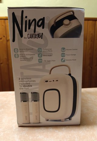 Altavoz Karaoke Portátil Bluetooth + 2 Micrófonos