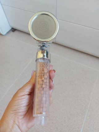 Cabezal Ducha Iónico Peklel Plata Transparente