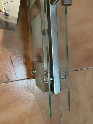 Lámpara de diseño cristal y metal