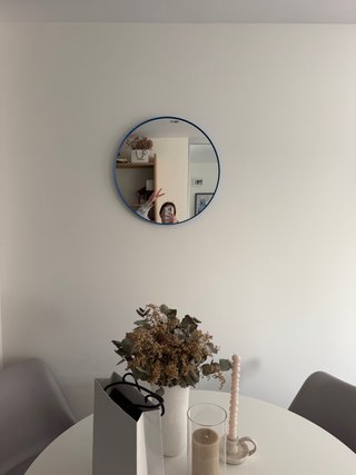 Espejo redondo azul Ikea