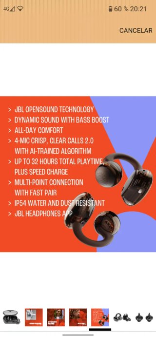 JBL Soundgear Clips Auriculares Inalámbricos negro