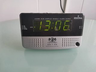 Radio-reloj despertador Festina Negro/Plata