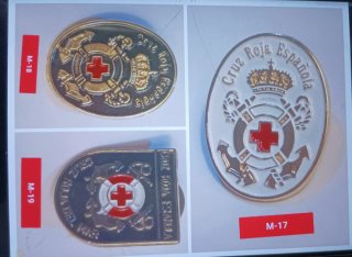 Lote 4 insignias Cruz Roja Española Socorrista