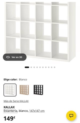 Estantería IKEA KALLAX Blanca 4x4