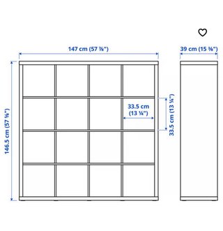 Estantería IKEA KALLAX Blanca 4x4