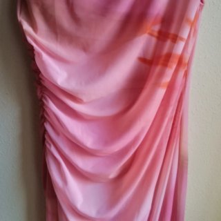 Vestido Stradivarius largo, Rosa, talla L . Nuevo