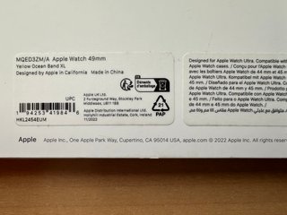 Apple Watch ULTRA 49mm. Yellow Ocean Band XL