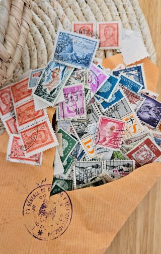 Gran Colección Sellos Antiguos Matasellados