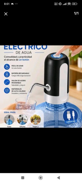 Dispensador Agua Eléctrico