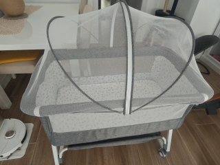 Minicuna colecho gris