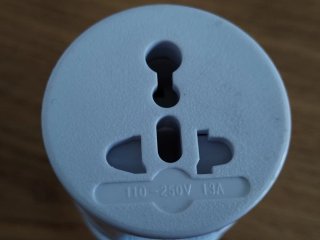 Adaptador enchufe inglés europeo