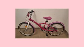 Bicicleta infantil rosa B'Twin