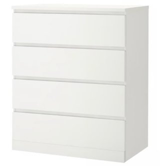 Cómoda Ikea Malm Blanca Brillante