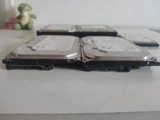 Lote 5 discos duros PC Hitachi Seagate
