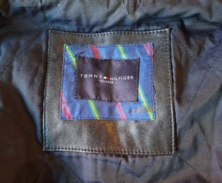 Chaqueta Cuero Tommy Hilfiger Negra
