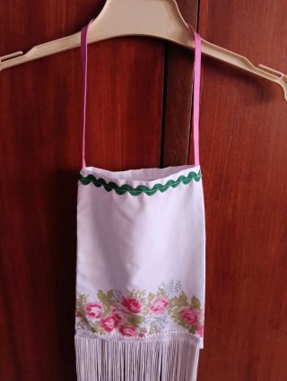 Lote 2 bolsos romer@ de tela hecho a mano
