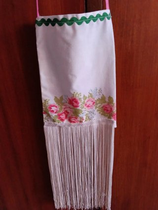 Lote 2 bolsos romer@ de tela hecho a mano