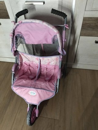 Cochecito gemelar para muñecas .