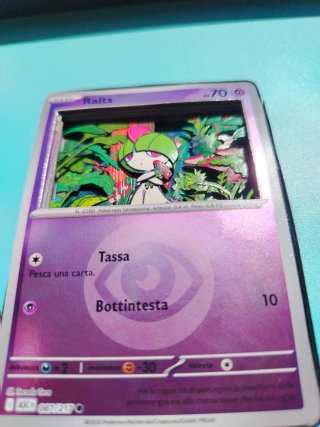 Shadowbox 3D Ralts Carta Pokémon