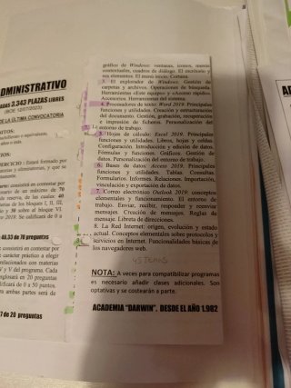 Temario administrativo del estado y seg social